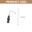 Stylish Long Candy Design Pendant Necklace Comfortable-Black 2