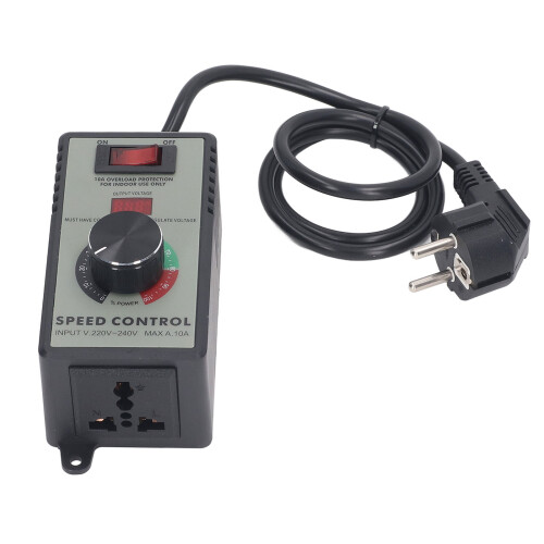 AC Motor Speed Controller Electric Fan Variable Speed Controller With 10A Universal Socket   4000W 1