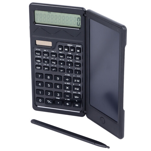 Handwriting Tablet Calculator Smart Foldable Scientific Function Calculator LCD Writing Board for Student Solar and Battery Powered 1