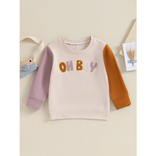 (5-6 Years, Beige) Φούτερ για νήπια φθινοπωρινά ρούχα 1