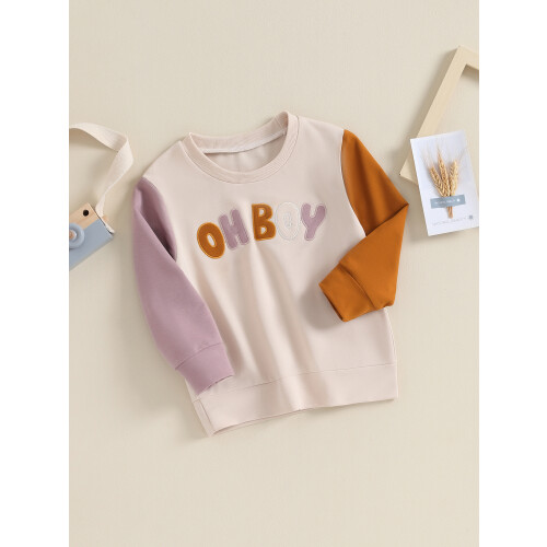 (5-6 Years, Beige) Φούτερ για νήπια φθινοπωρινά ρούχα 2