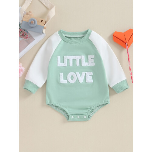 (3-6 Months, Green) Βρεφικό φορμάκι με και κέντημα 1