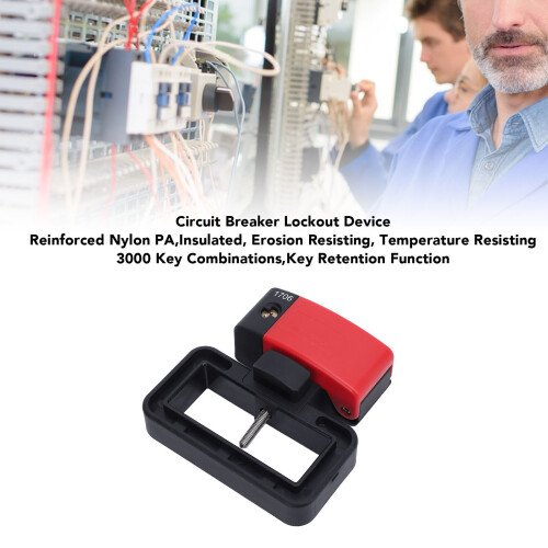 Circuit Breaker Lockout Device DPD2 Self Locking Electrical Breaker Lock Kit for Maximum 70mm Width 22mm Thickness Handle 2