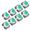 20PCS 12x12x7.3mm Tactile Push Button Switch LED Momentary Tactile Push Button SwitchGreen 2