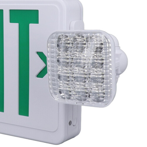 Emergency Exit Sign Light High Brightness LED Dual Sided Exit Sign for Commercial Spaces 50 60HZ 2