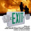 Emergency Exit Sign Light High Brightness LED Dual Sided Exit Sign for Commercial Spaces 50 60HZ 4