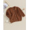(6-12 Months, Maroon) Πλεκτό πουλόβερ για μωρά με κουμπιά, φθινόπωρο-χειμώνα 3