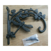 Dragonfly Hook Bracket Black Antique