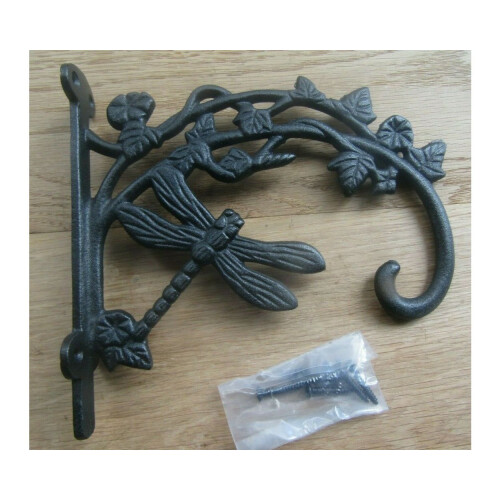 Dragonfly Hook Bracket Black Antique
