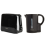 Pifco Black 1.7L Kettle & 2 Slice Toaster Set 3
