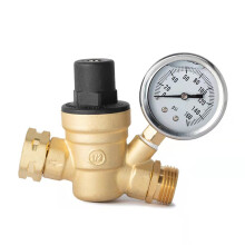 Adjustable RV Water Pressure Regulator 3/4 Inch Lead Brass Valve for Camper and Travel Trailer