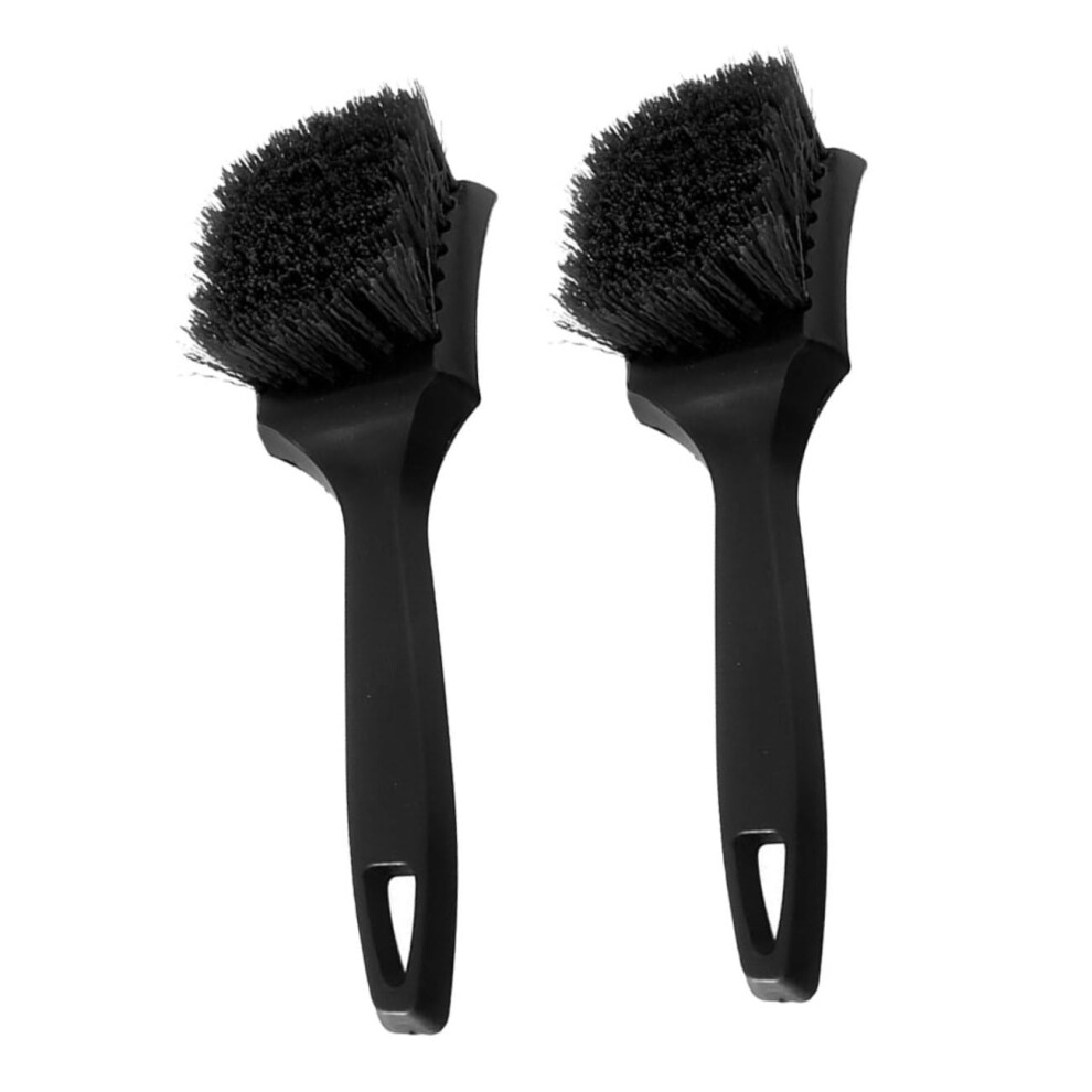 2Pcs Car Wheel Brush Set With Deep Cleaning Bristles And Ergonomic Grip For Tire And Rim Detailing 9073542156147