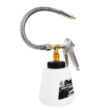 Engine Bay Cleaning Tool 360 Rotating Pressure Nozzle with Flexible Metal Hose for Deep Car Detailing