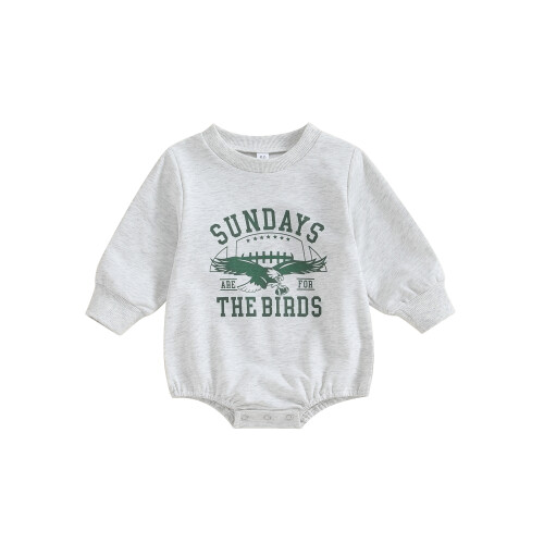 (12-18 Months, Light Gray) Mono de bebé para pequeños.