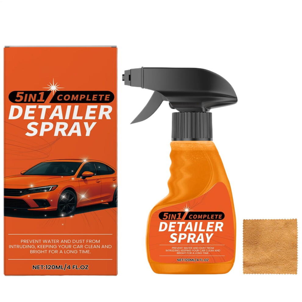 Car Detailing Spray 5In1 Interior Detailer 120Ml With Towel, Hydrophobic Shine And Protection 9351714633710
