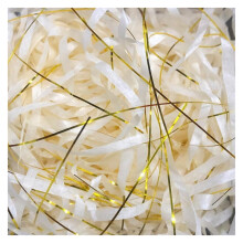 Crinkle Cut Shredded Paper Gift Box Filler Metallic Glitter Multicolor 100g 4 Pack Champagne Gold