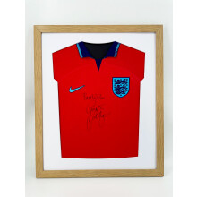 (Oak) DIY Football Shirt Frame: Modern White Mount Display