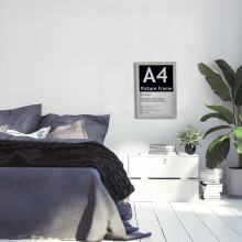 Light Grey A4 Picture Frame: Wooden Photo, Print, Certificate Display