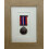 (1 medal frame, Oak) War Medal Display Frame: Black Finish, White Mount 1
