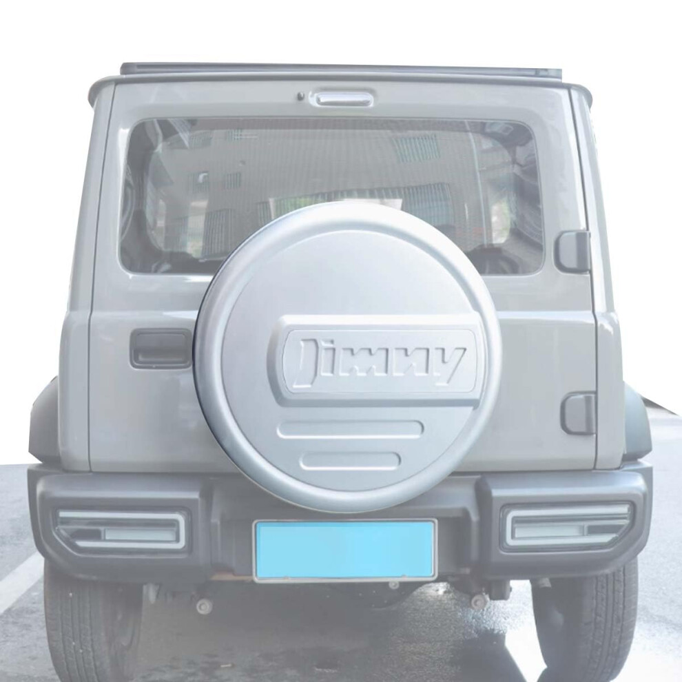 Spare Tire Cover Abs Waterproof Dustproof Uv Resistant Fit 20192025 For Suzuki Jimny Jb64 Jb74 Silver 9771547008934