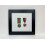 (2 medal frame, Black) War Medal Display Frame: Black Finish, White Mount 1