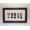 (5 medal frame, Mahogany) War Medal Display Frame: Black Finish, White Mount 1