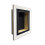(White, A2) 4" Deep Shadow Box Frame: Black Mount Memory Box 1