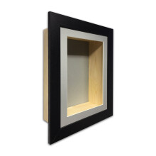 (Black, 14" x 10") 3" Deep Shadow Box Frame: Handmade Memory Box for Keepsakes