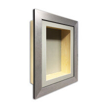 (Silver, 10" x 10") 3" Deep Shadow Box Frame: Handmade Memory Box for Keepsakes