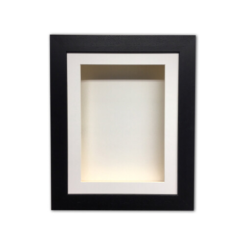 (Black, 28" x 18") 3" Deep Shadow Box Frame: Handmade Memory Box, Keepsake Display
