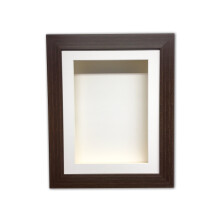 (Mahogany, 15" x 15") 3" Deep Shadow Box Frame: Handmade Memory Box, Keepsake Display