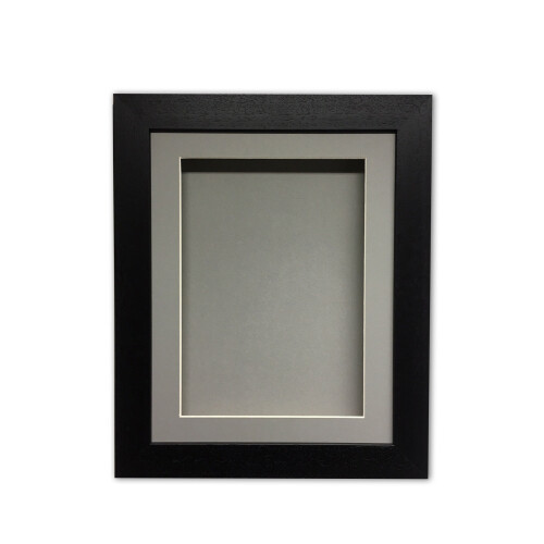 (Black, 14" x 10") Handmade 3D Shadow Box Frame: Memory Box Display (25mm Deep)