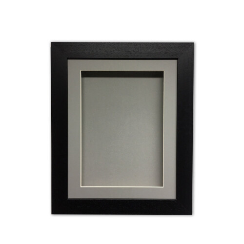 (Black, 15" x 15") Handmade 3D Shadow Box Frame: Memory Box Display (25mm Deep)