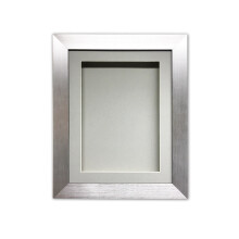 (Silver, 22" X 18") Handmade 3D Shadow Box Frame: Memory Box Display (25mm Deep)