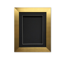 (Gold, 20" x 16") Handmade 3D Box Frame: Shadow Box for Memorabilia (25mm Deep)