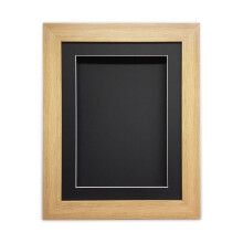 (Oak, A4) Handmade 3D Box Frame: Shadow Box for Memorabilia (25mm Deep)