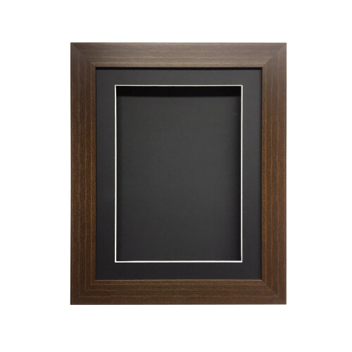 (Mahogany, 20" x 16") Handmade 3D Box Frame: Shadow Box for Memorabilia (25mm Deep)