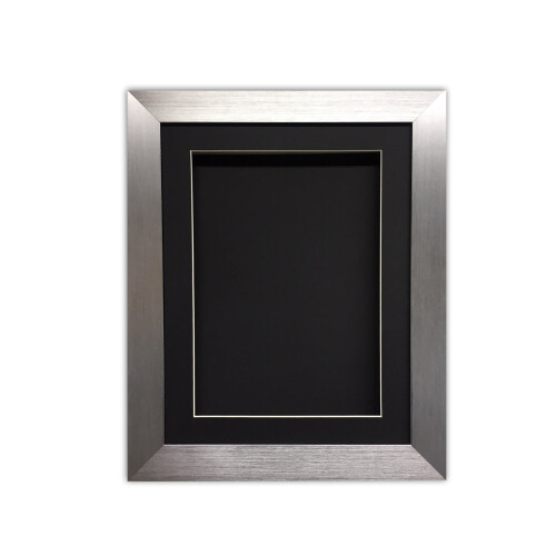 (Silver, A3) Handmade 3D Box Frame: Shadow Box for Memorabilia (25mm Deep)