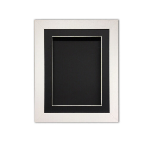 (White, 28" x 18") Handmade 3D Box Frame: Shadow Box for Memorabilia (25mm Deep)