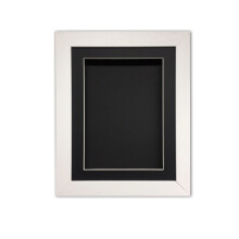 (White, 8" x 6") Handmade 3D Box Frame: Shadow Box for Memorabilia (25mm Deep)