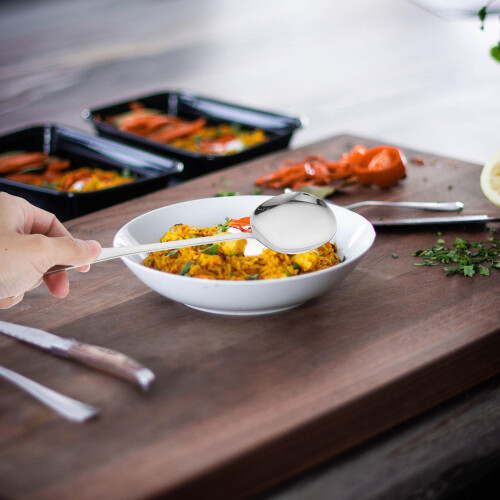 1Set Große Servierlöffel Aus Für Buffet Und Silber 2