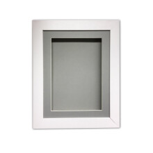 (White, 22" X 18") Handmade 3D Shadow Box Frame: Memory Box Display (25mm Deep)
