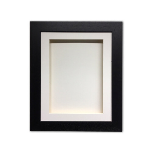 (Black, 20" x 16") Handmade 3D Shadow Box Frame: Memory Box Display (25mm Deep)