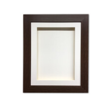 (Mahogany, 8" x 8") Handmade 3D Shadow Box Frame: Memory Box Display (25mm Deep)