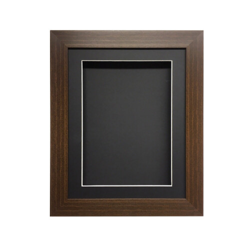 (Mahogany, 6" x 6") Handmade 3D Box Frame: Shadow Box for Memorabilia (25mm Deep)