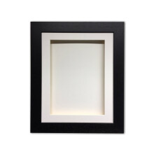 (Black, 10" x 10") Handmade 3D Shadow Box Frame: Memory Box Display (25mm Deep)