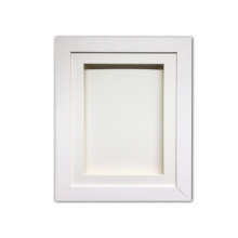 (White, 10" x 10") Handmade 3D Shadow Box Frame: Memory Box Display (25mm Deep)