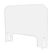 Clear Acrylic Sneeze Guard for Counter Shield – ShatterResistant, Easy Wipe, Tool Setup – 40x50 cm