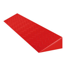Threshold Ramp 100x7x1cm Non Slip Indoor Outdoor Wheelchair Doorway Transition Ramp for Small Steps Red