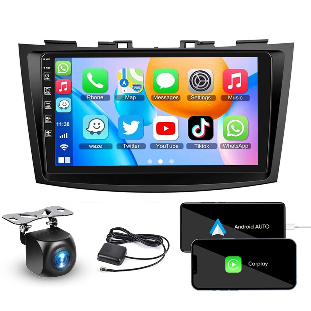 9 Inch Android Car Stereo For Suzuki Swift 20102016 With Wireless Carplay, Android Auto, Gps, 2Gb+64Gb 9073542156543